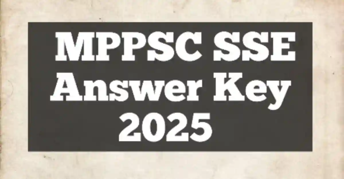MPPSC SSE Answer Key 2025