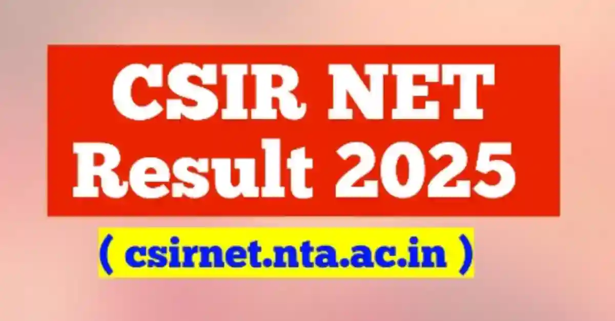 CSIR NET Result 2025